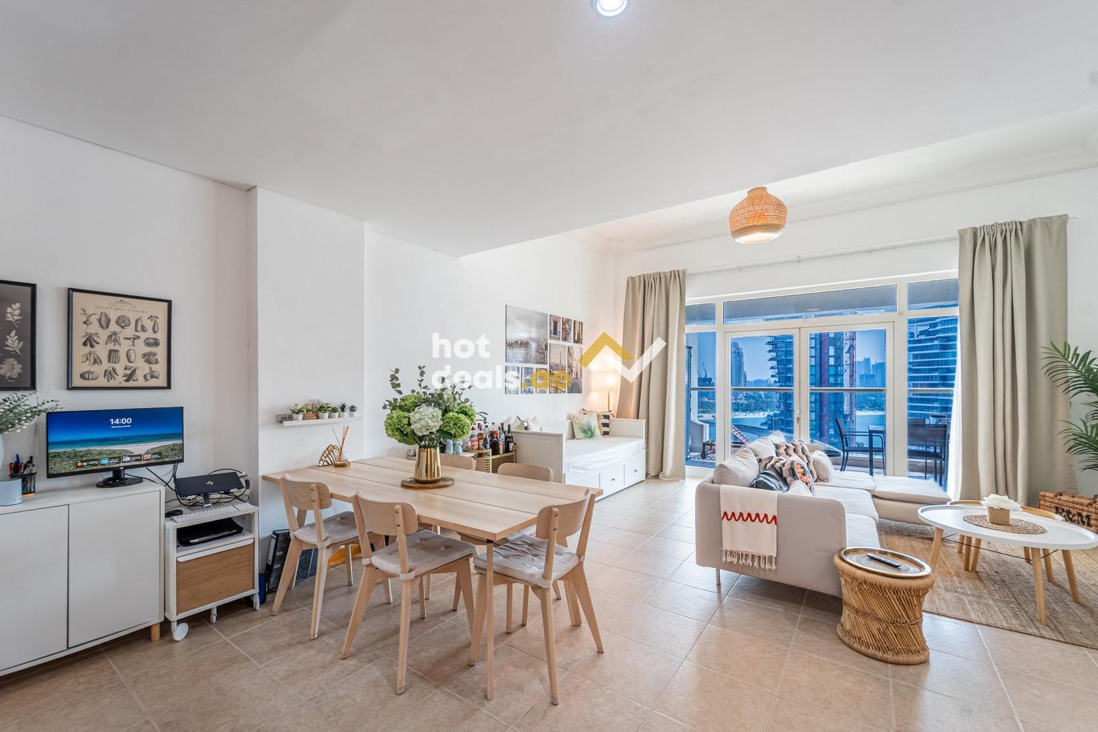 Partial Sea View | High Floor |Balcony |Furnished